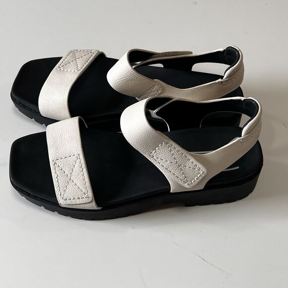 Zodiac Shoes - ZODIAC "Bailey" White Leather Platform Sandals Size 9